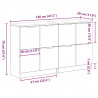 Bufet 2 pcs Czarny Dąb 60 x 30 x 70 cm Materiał drewnopochodny