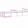 Szafka wisząca z szufladą 2 pcs Czarny Dąb 68 x 30 x 20 cm
