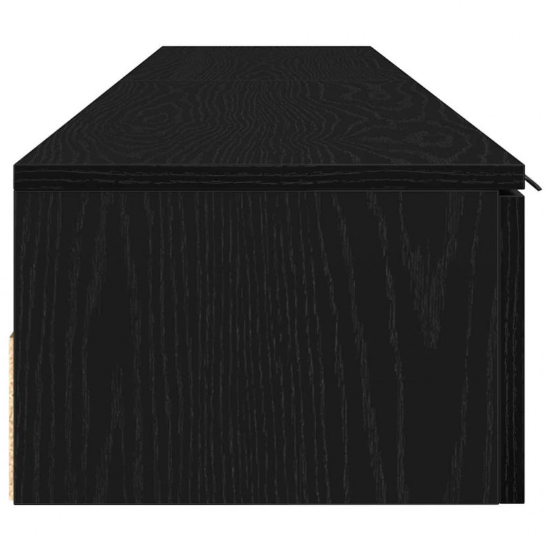 Szafka wisząca z szufladą 2 pcs Czarny Dąb 102 x 30 x 20 cm