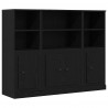 Highboard Czarny Dąb 132 x 35,5 x 103,5 cm