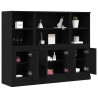 Highboard Czarny Dąb 132 x 35,5 x 103,5 cm