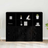 Highboard Czarny Dąb 132 x 35,5 x 103,5 cm