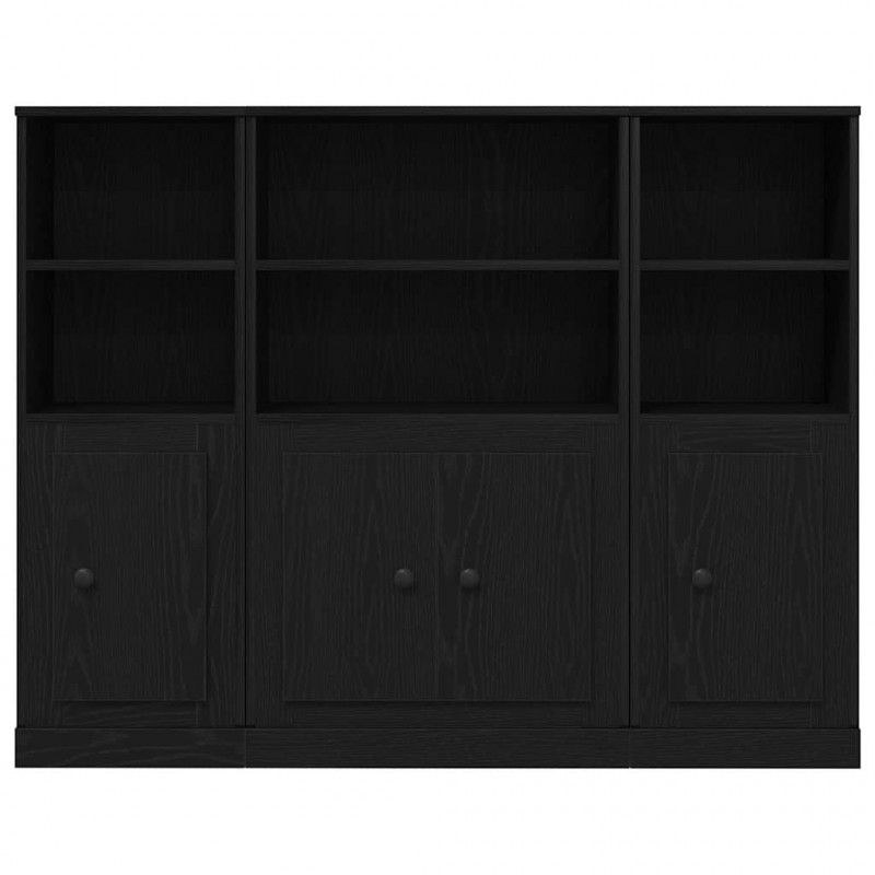 Highboard Czarny Dąb 132 x 35,5 x 103,5 cm