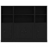 Highboard Czarny Dąb 132 x 35,5 x 103,5 cm