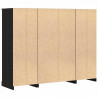Highboard Czarny Dąb 132 x 35,5 x 103,5 cm