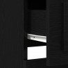 Highboard z szufladą Czarny Dąb 132 x 35.5 x 103.5 cm