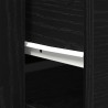 Highboard Czarny Dąb 80 x 33 x 150 cm Materiał drewnopochodny