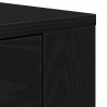 Highboard Czarny Dąb 80 x 33 x 150 cm Materiał drewnopochodny