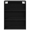 Highboard Czarny Dąb 69,5 x 34 x 180 cm Materiał drewnopochodny
