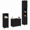 Zestaw mebli łazienkowych 3 pcs Czarny Dąb 30 x 30 x 190 cm