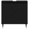 Zestaw mebli łazienkowych 3 pcs Czarny Dąb 30 x 30 x 190 cm