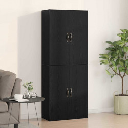 Szafka ścienna 2 pcs Czarny Dąb 69,5 x 34 x 90 cm