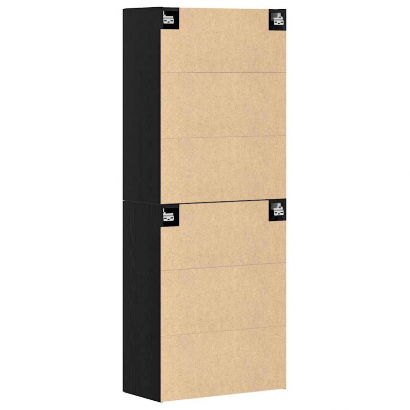 Szafka ścienna 2 pcs Czarny Dąb 69,5 x 34 x 90 cm