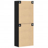Szafka ścienna 2 pcs Czarny Dąb 69,5 x 34 x 90 cm