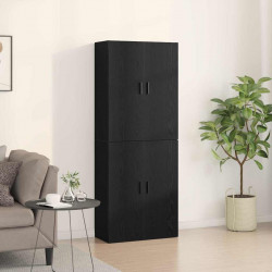 Szafka ścienna 2 pcs Czarny Dąb 69,5 x 34 x 90 cm