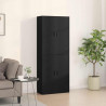 Szafka ścienna 2 pcs Czarny Dąb 69,5 x 34 x 90 cm