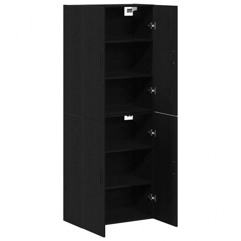 Szafka ścienna 2 pcs Czarny Dąb 69,5 x 34 x 90 cm