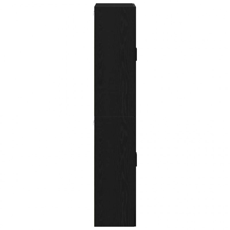 Szafka ścienna 2 pcs Czarny Dąb 69,5 x 34 x 90 cm