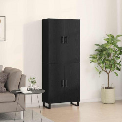 Highboard 2 pcs Czarny dąb 69,5 x 34 x 180 cm