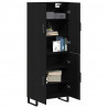 Highboard 2 pcs Czarny dąb 69,5 x 34 x 180 cm