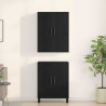 Highboard 2 pcs Czarny dąb 69,5 x 34 x 180 cm