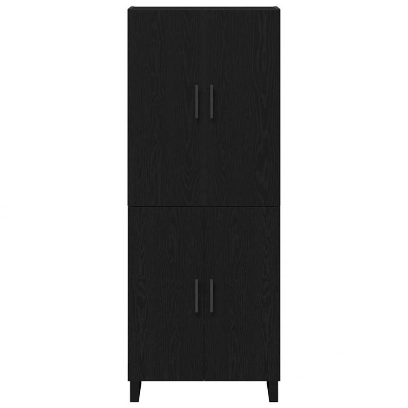 Highboard 2 pcs Czarny dąb 69,5 x 34 x 180 cm