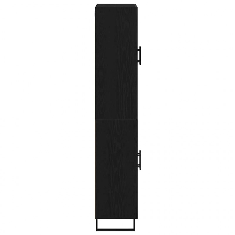 Highboard 2 pcs Czarny dąb 69,5 x 34 x 180 cm