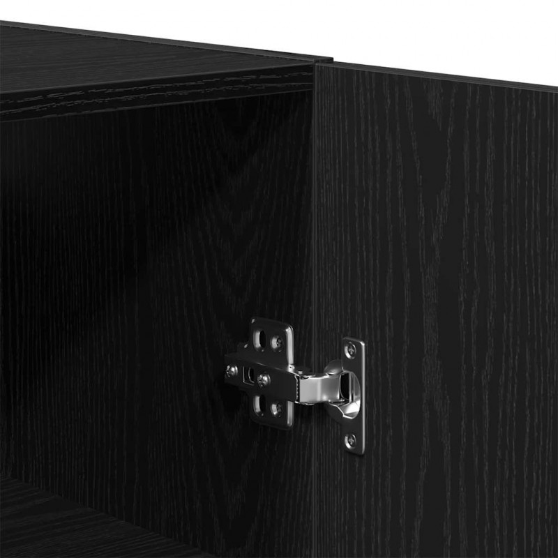 Highboard 2 pcs Czarny dąb 69,5 x 34 x 180 cm