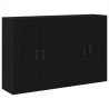 Szafka wisząca 2 pcs Czarny Dąb 69,5 x 34 x 90 cm