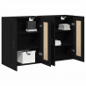 Szafka wisząca 2 pcs Czarny Dąb 69,5 x 34 x 90 cm