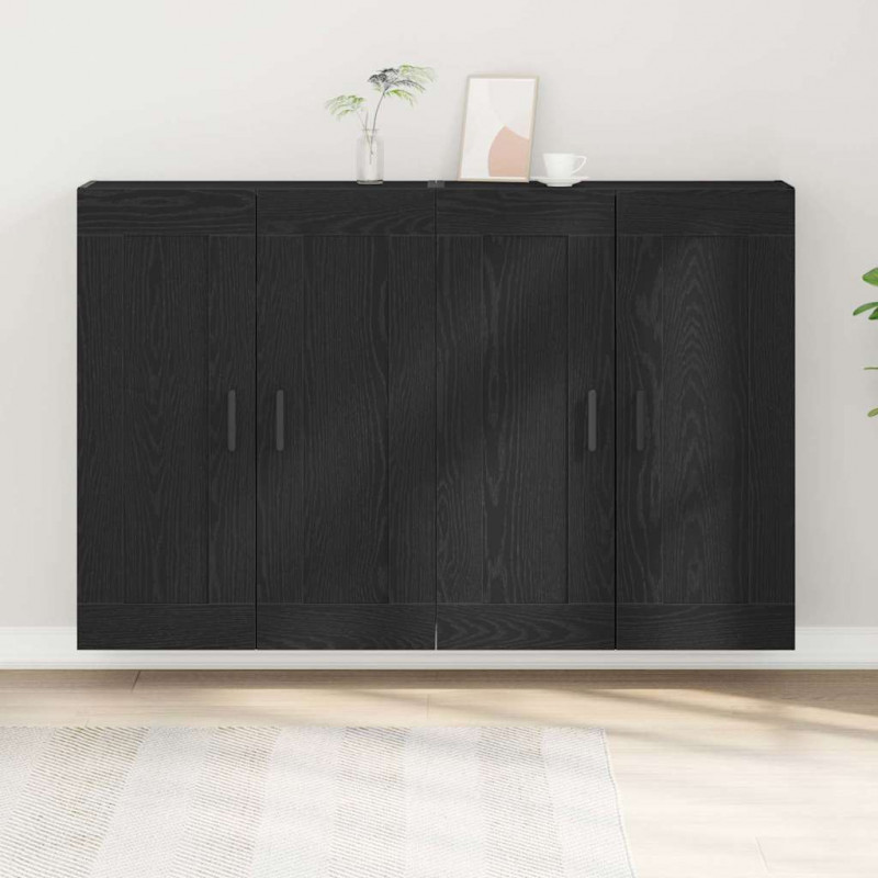 Szafka wisząca 2 pcs Czarny Dąb 69,5 x 34 x 90 cm