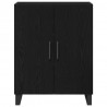 Highboard Czarny Dąb 69,5 x 34 x 180 cm Materiał drewnopochodny