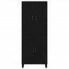 Highboard Czarny Dąb 69,5 x 34 x 180 cm Materiał drewnopochodny
