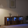 Komoda LED Ze LED Lights Stare drewno 162 x 37 x 67 cm
