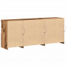 Komoda LED Ze LED Lights Stare drewno 162 x 37 x 67 cm