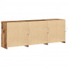 Komoda LED Ze LED Lights Stare drewno 181 x 37 x 67 cm