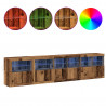 Komoda LED Ze LED Lights Stare drewno 283 x 37 x 67 cm