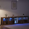 Komoda LED Ze LED Lights Stare drewno 283 x 37 x 67 cm