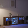 Komoda LED Ze LED Lights Stare drewno 181,5 x 37 x 67 cm