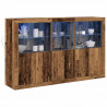 Komoda LED Ze LED Lights Stare drewno 162 x 37 x 100 cm