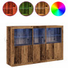 Komoda LED Ze LED Lights Stare drewno 162 x 37 x 100 cm