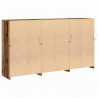 Komoda LED Ze LED Lights Stare drewno 181,5 x 37 x 100 cm