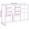 Komoda LED Ze LED Lights Stare drewno 162 x 37 x 100 cm