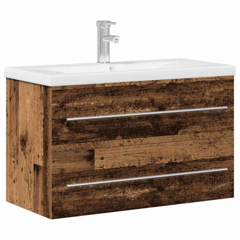 Szafka pod umywalkę z szufladą Stare drewno 80 x 38,5 x 48 cm
