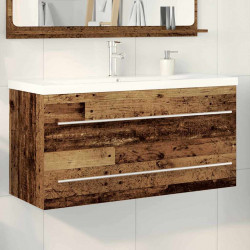 Szafka pod umywalkę 2 pcs Stare drewno 100 x 38,5 x 48 cm