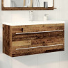 Szafka pod umywalkę 2 pcs Stare drewno 100 x 38,5 x 48 cm