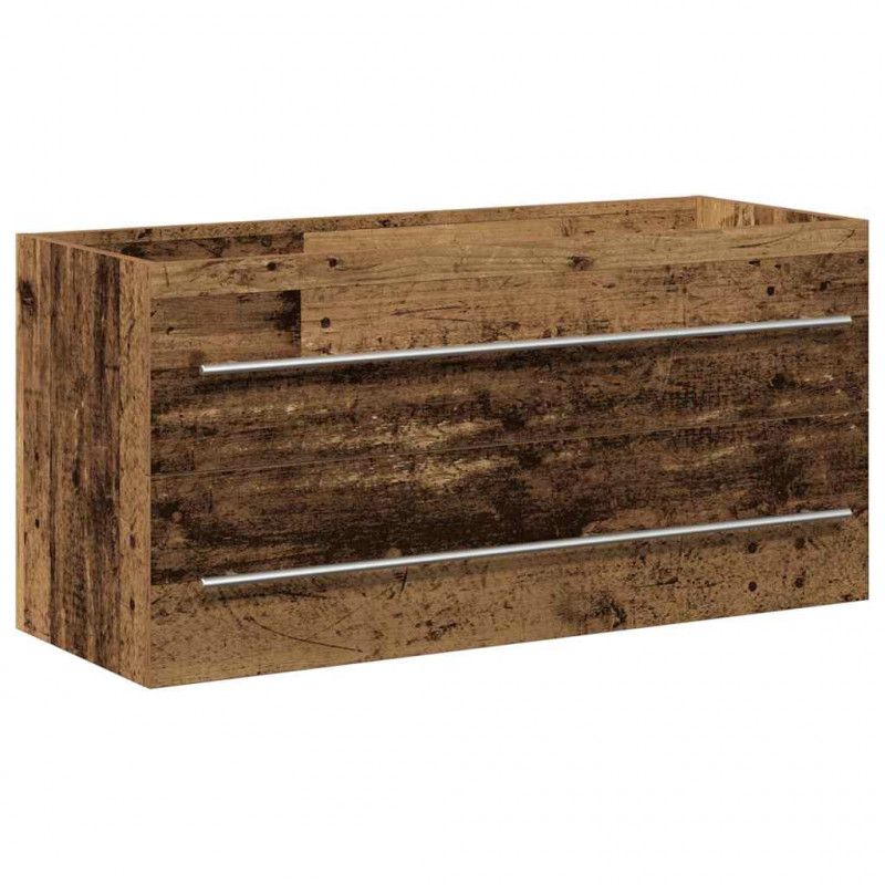 Szafka pod umywalkę 2 pcs Stare drewno 100 x 38,5 x 48 cm