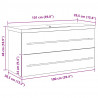 Szafka pod umywalkę 2 pcs Stare drewno 100 x 38,5 x 48 cm