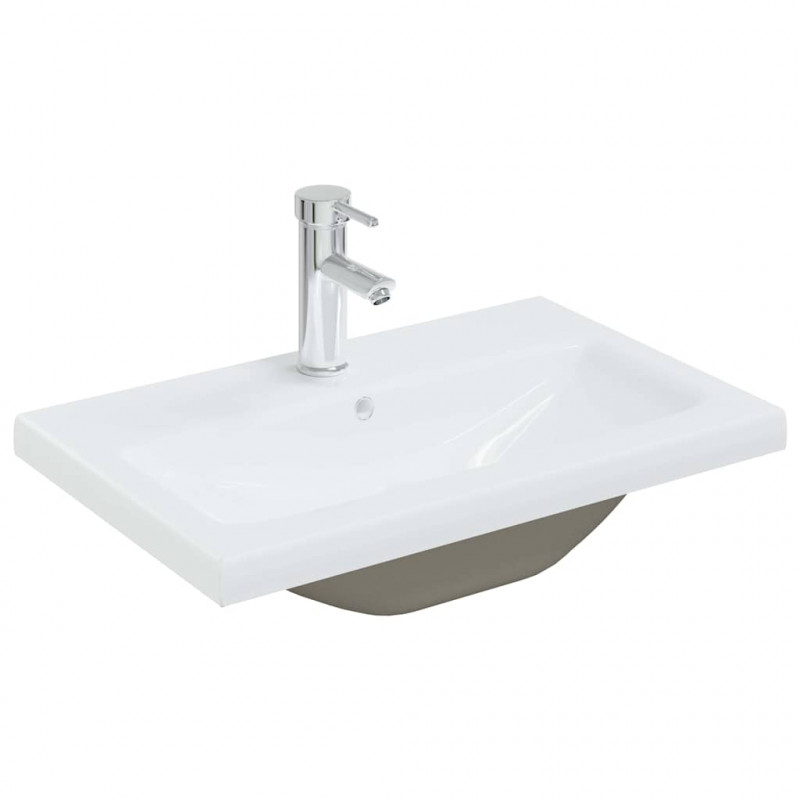 Szafka pod umywalkę z drzwiami Czarny Dąb 80 x 39 x 62 cm
