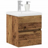 Szafka pod umywalkę z drzwiami Czarny Dąb 80 x 39 x 62 cm